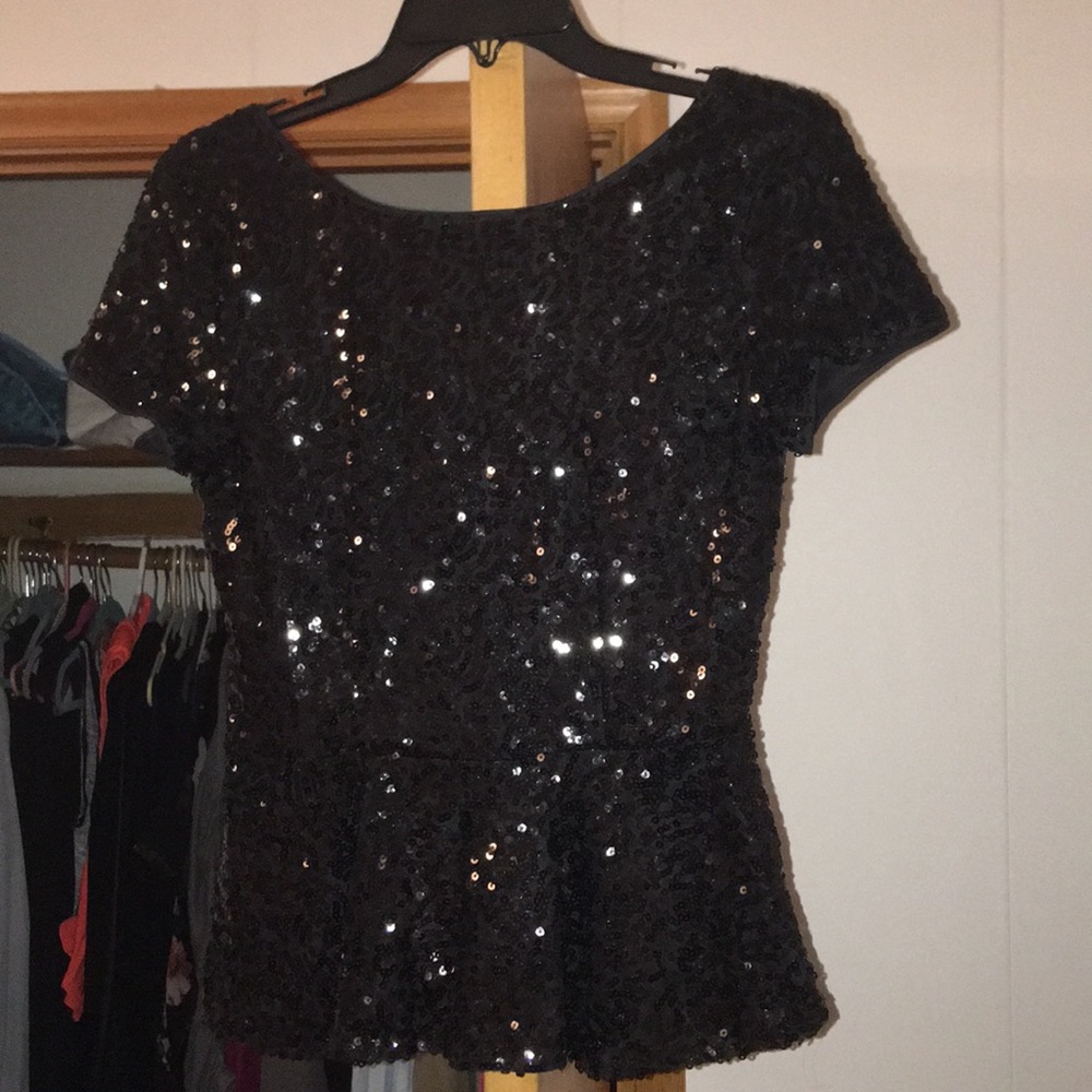 Sequin Black top